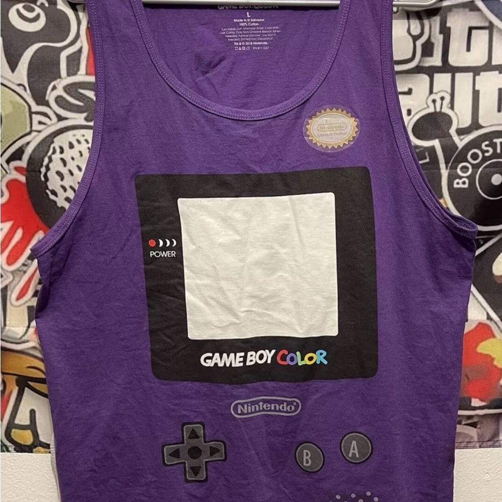 Nintendo Game Boy Color Purple Tank Top